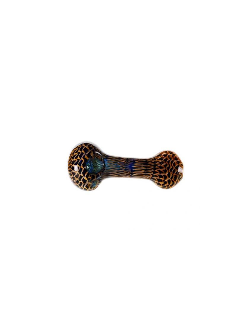 4.5" Black Striped Hand Pipe